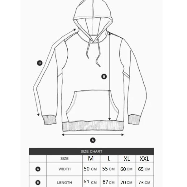 Sweater Hoodie Awan Pria & Wanita Size M - XXL L7C2