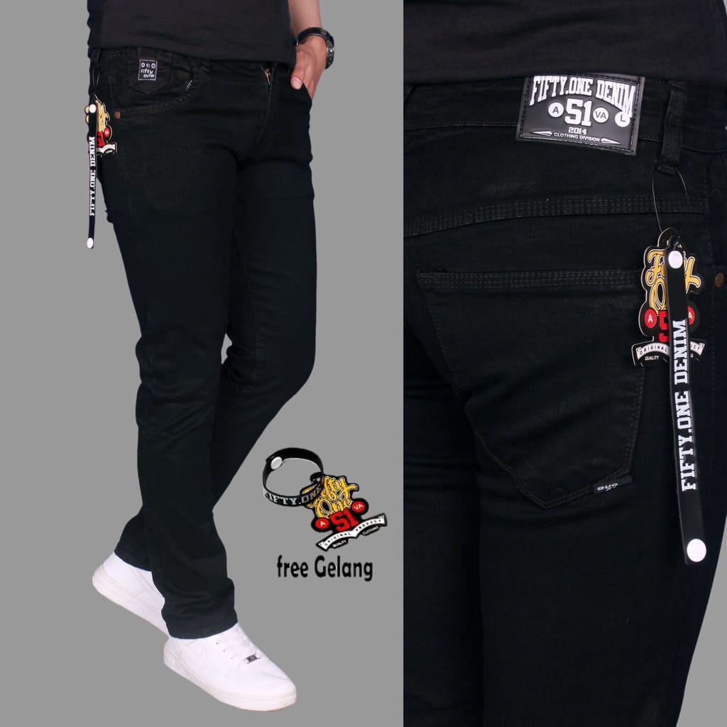 Celana Jeans Pria Celana Jeans Panjang Skinny Jeans Stretch Slimfit White Cowok Premium