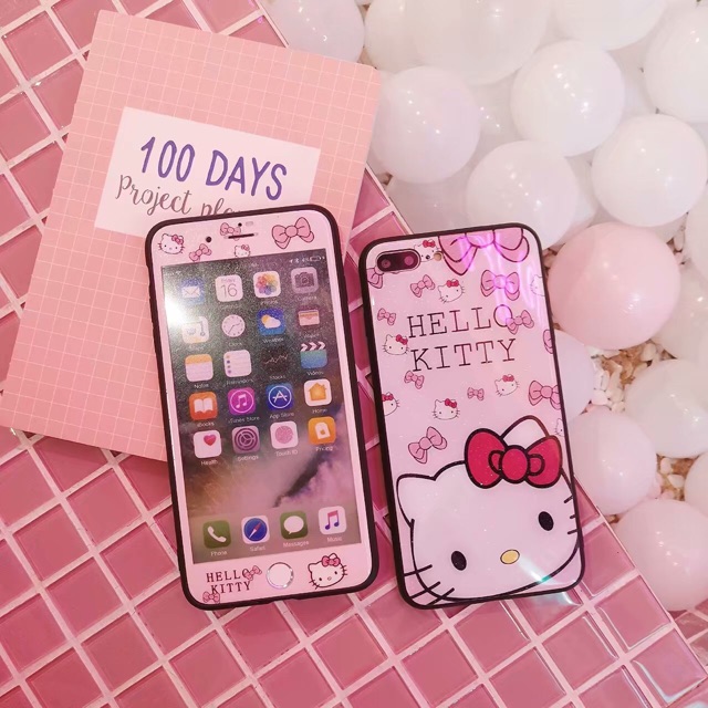 Case Glitter Tempered glass + Anti Gores Pink Tempered Glass