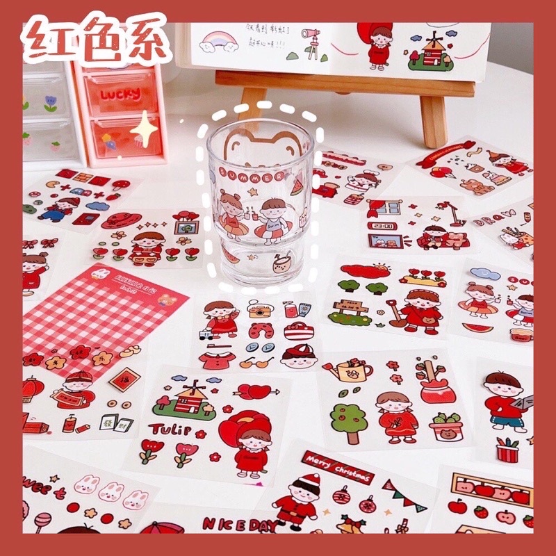 READY STOK 20 LEMBAR STIKER LUCU ANTI AIR DEKORASI BOTOL AIR MINUM AESTHETIC DECO JURNAL BUJO PLANNER BUKU CATATAN SCRAPBOOK DIARY CASING HP LAPTOP DECO FANCY KAWAII GAYA KOREA ANAK PEREMPUAN CEWEK KARTUN KARAKTER HEWAN KELINCI BERUANG UNIK VIRAL TIKTOK