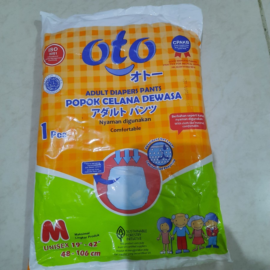 Jual OTO POPOK CELANA Adult Pants Popok Dewasa Size M L XL Per 1pcs