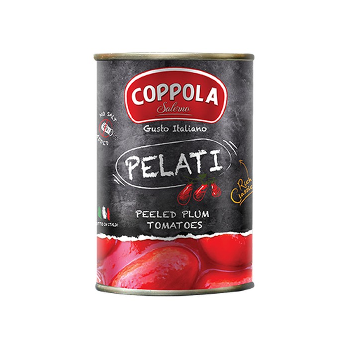 

Coppola Pelati Peeled Plum Tomatoes Can 400gr Italy