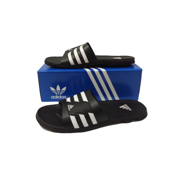 SANDAL PRIA SELOP ADS01 HITAM HITAM/SANDAL PRIA BERKUALITAS TERBAIK SIMPLE DAN ELEGAN