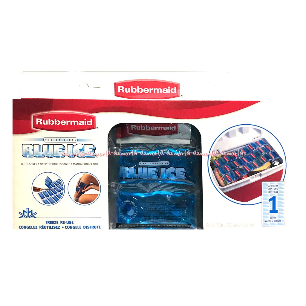 Rubbermaid Blue Ice Es Awet Pengganti Es Plastik Bisa digunting