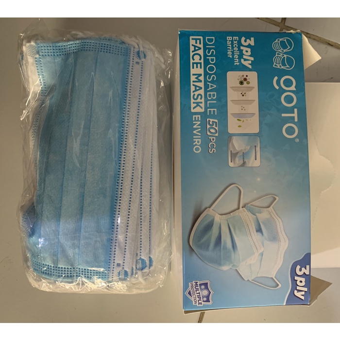 Masker Disposable 3ply standart who per box