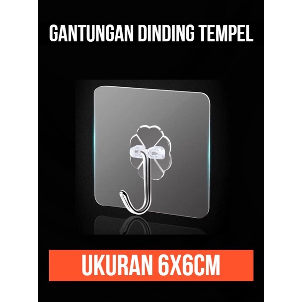 Gantungan Dinding Tempel Dapur Kamar Mandi Lem Stiker