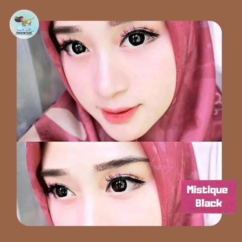 [FREE LENSCASE] SOFTLENS MISTIQUE 16MM BIG EYES NORMAL &amp; MINUS (-0.50 S/D -6.00)