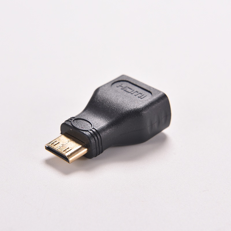 {LUCKID}1PC For HDTV Mini HDMI Type C Male to HDMI Type A Female Adapter Connector