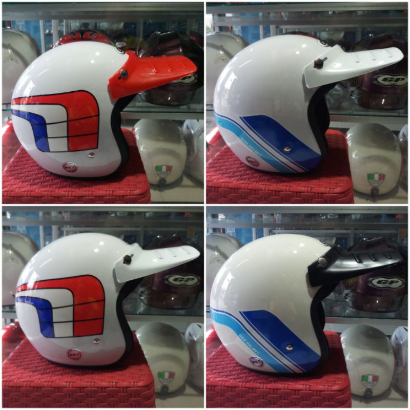 HELM BOGO RETRO GL SERIES MOTIF HONDA TERLARIS