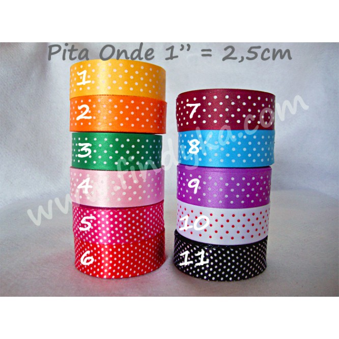 Pita Onde 1 Inch 2,5cm Roll Coklat harga per roll