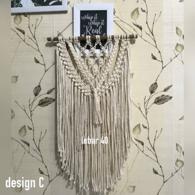 Hiasan dinding macrame makrame wall hanging tali rajut