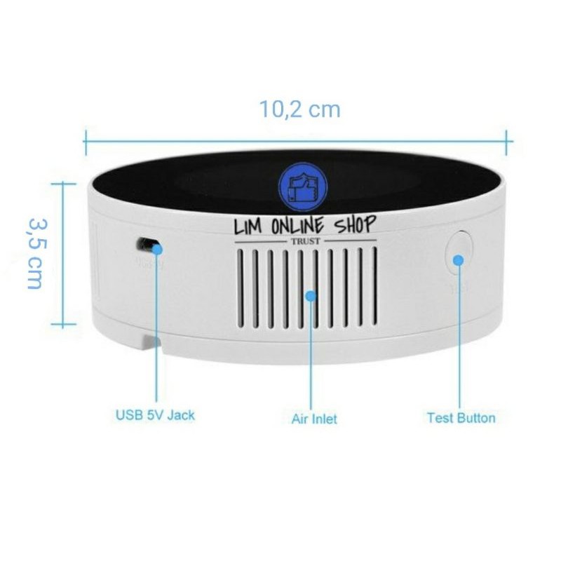 Alat Pintar Deteksi Kebocoran Gas LPG Sensor Alarm Detector Connect WIFI Android IOS Keamanan Rumah