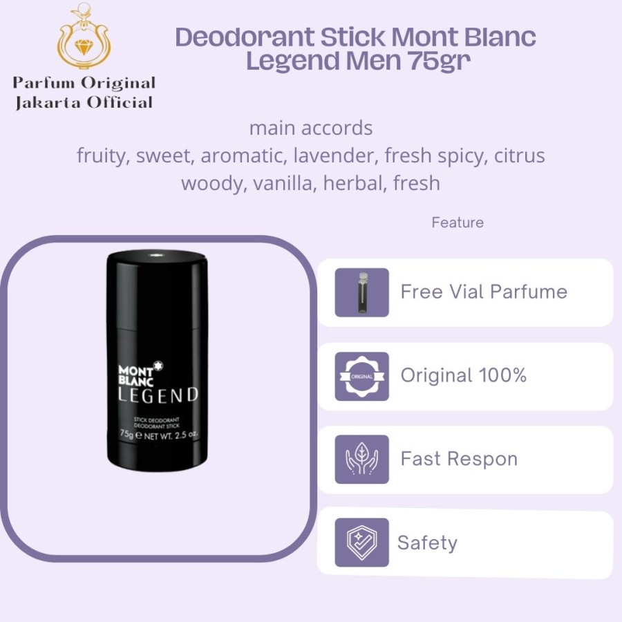 Deodorant Stick Deostick Asli Perawatan Kecantikan Original Import Branded Pria Laki Laki Cowok Mont