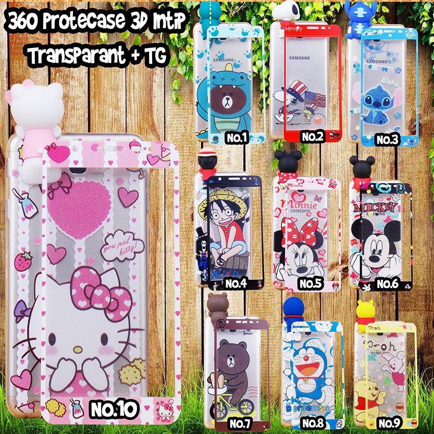 CASE HP INTIP TRANSPARAN + TEMPERED for Xiaomi Redmi 4X Oppo A39 Samsung J5pro J7pro