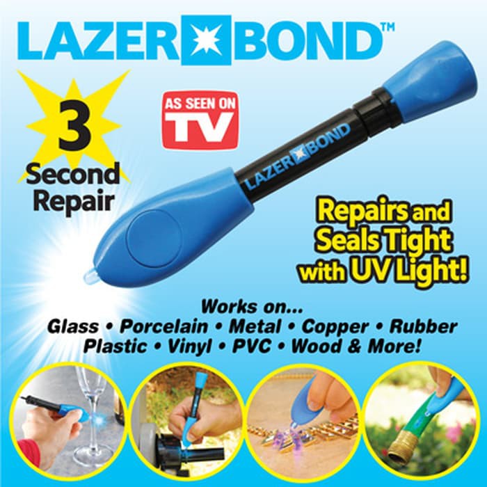 

TERMURAH ! LAZERBOND 3 Second Fix - Lem Sinar UV Multifungsi