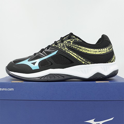 Sepatu Volley Mizuno Thunder Blade 2 Black Blue V1GA197023 Original BNIB