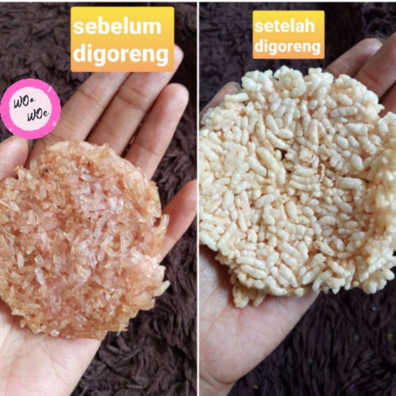 

Rengginang Mentah Isi 30 berat 500 gram Rasa Terasi Bawang Original Terlaris Murah Meriah Woa Woe