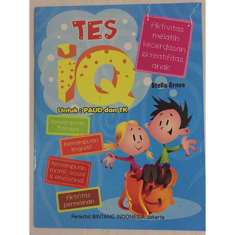 Buku Anak - Tes IQ Anak / Tes IQ PAUD dan  Tes IQ TK