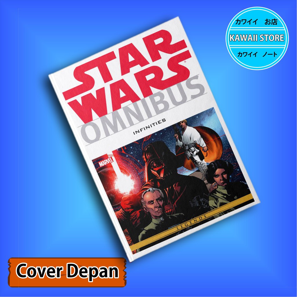 

Notebook / Pocket book Hard Cover Anime Star Wars OMNIBUS COVER 05 uk A5 & A6 / Notes Book