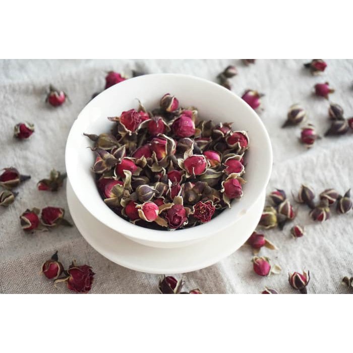 

8g Fragrant Yunnan Golden-edged Rose Buds/Teh Bunga Mawar Yunnan - tth1408