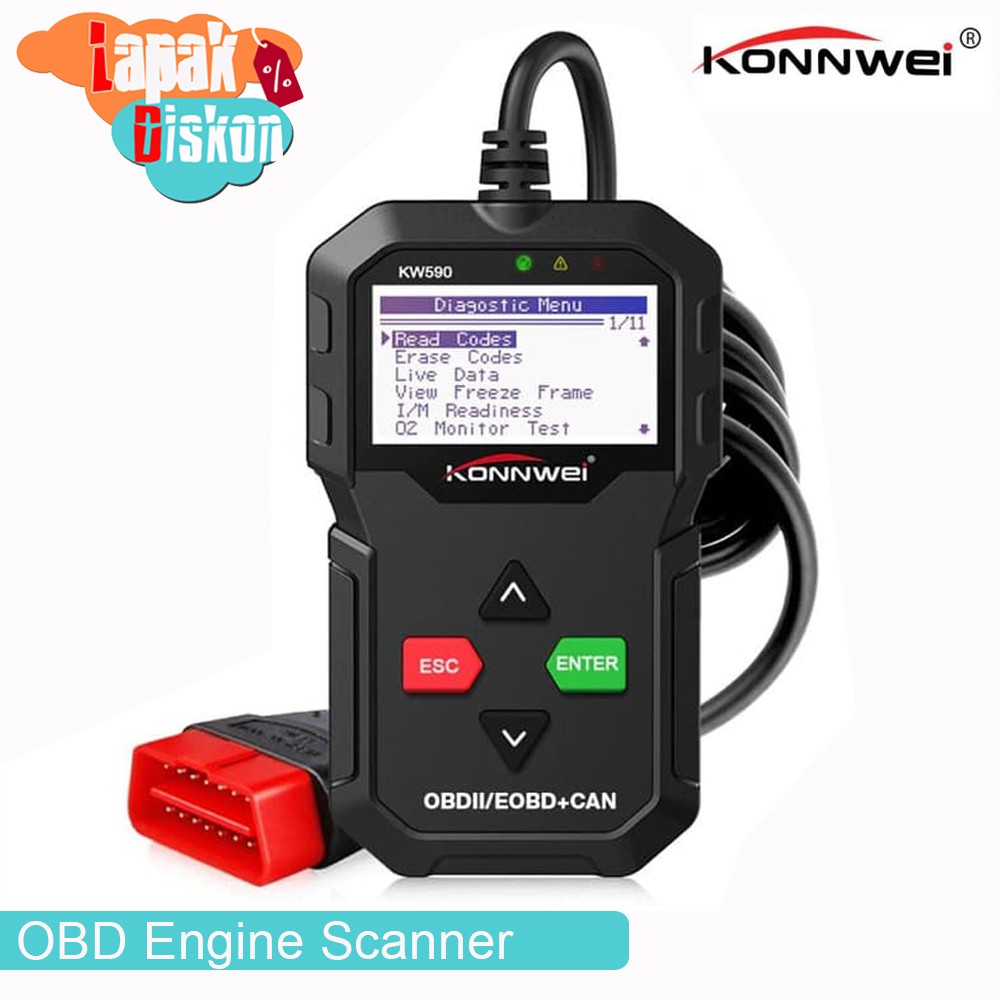 Car Diagnostic Konnwei OBD Engine Scanner Code Reader KONNWEI KW590