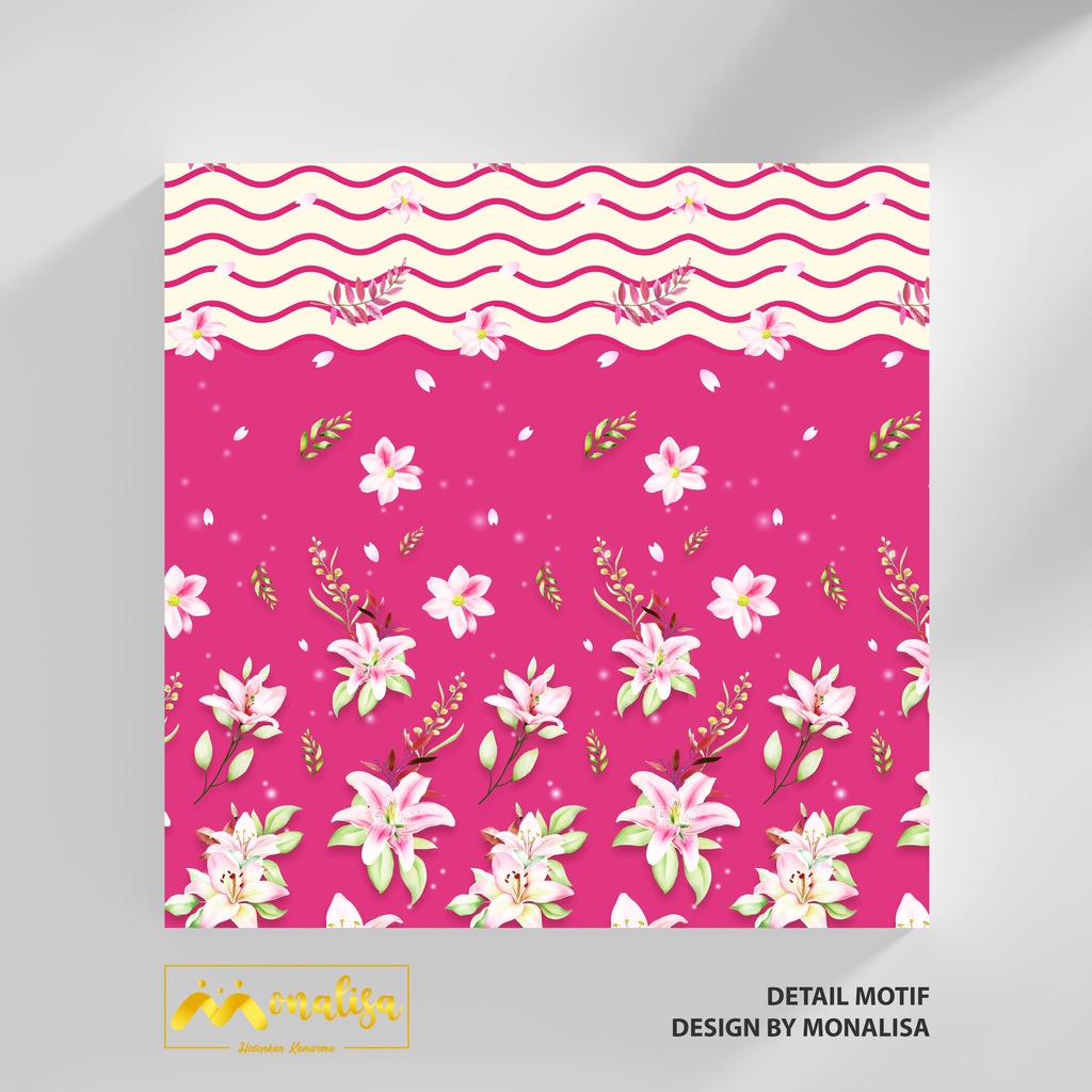 Monalisa Premium Sarung kasur Uk 90/100/120 T 15/20 - Lily Blossom