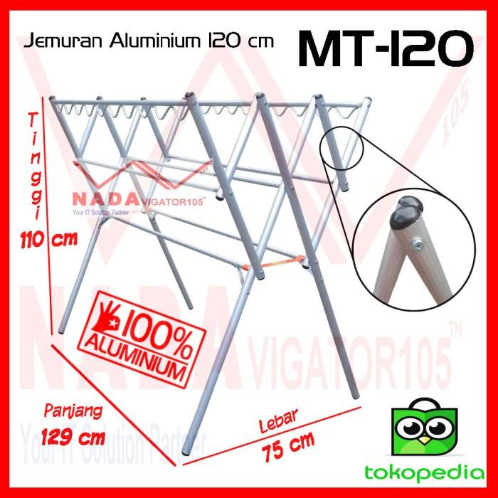 Laundry Jemuran Baju Aluminium 129 Cm Mt-120