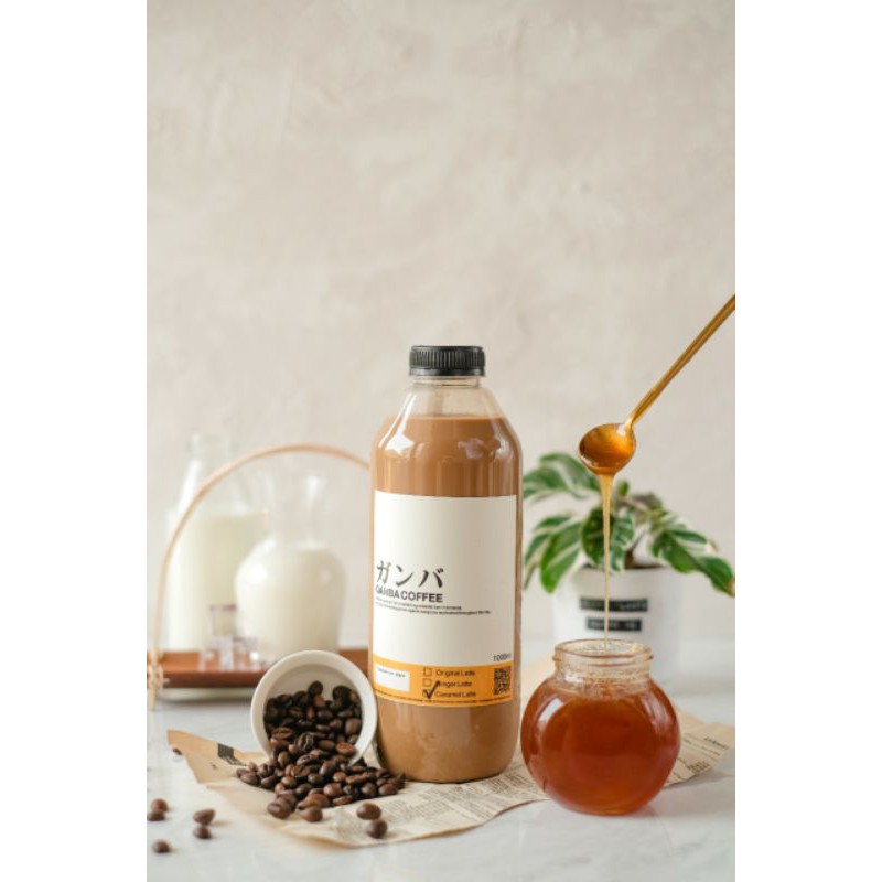 

Caramel Latte - Ganba Coffee - Ukuran 1lt