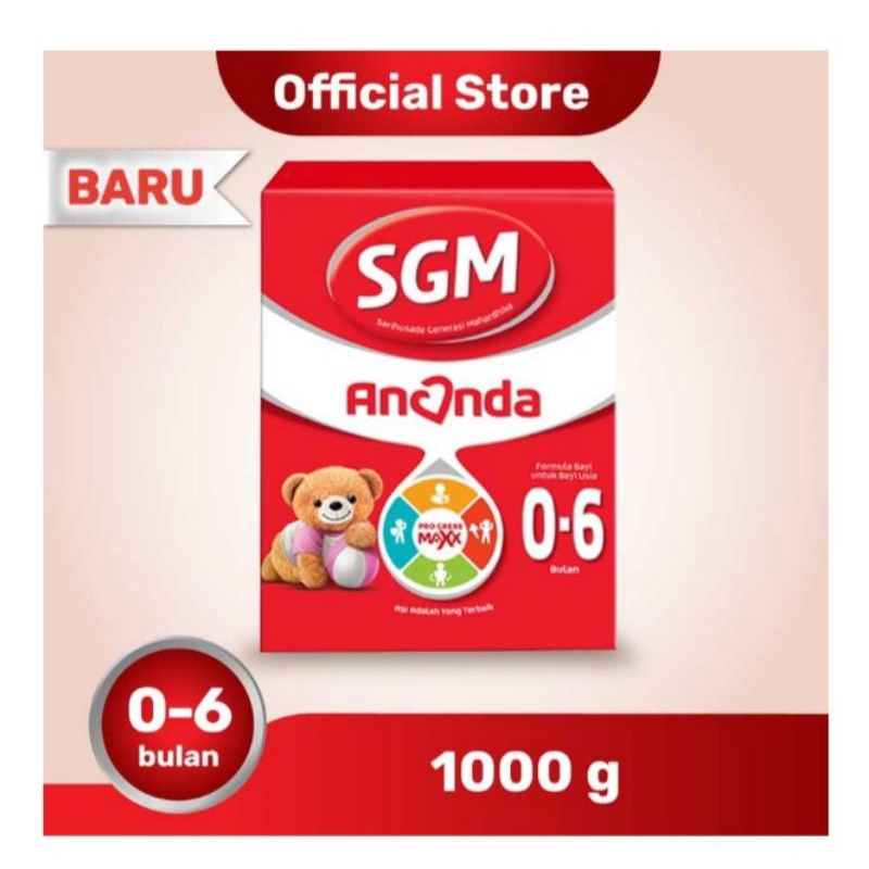 SGM Ananda 1 Susu Formula Bayi 0-6 Bulan 1kg
