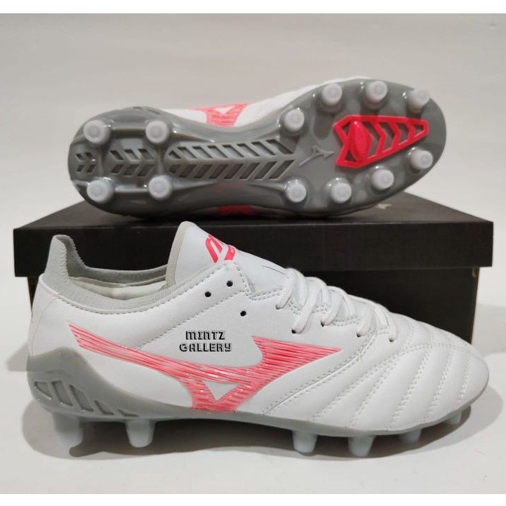 sepatu bola Mizuno Morelia neo 3 White Pink FG