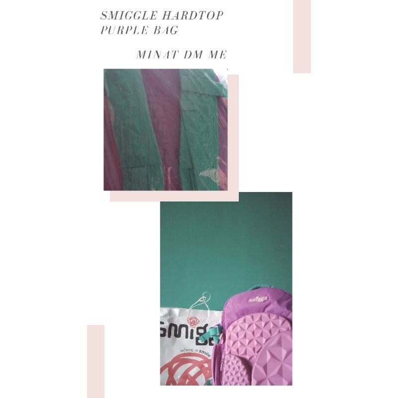 PRELOVED || SMIGGLE HARDTOP PURPLE BAG[ORI]
