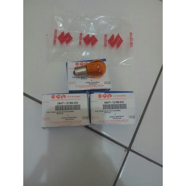 BULB / BOHLAM LAMPU SEN KAKI 1 12V21W SUZUKI ERTIGA WAGON R APV DLL ORI SGP-KUNING
