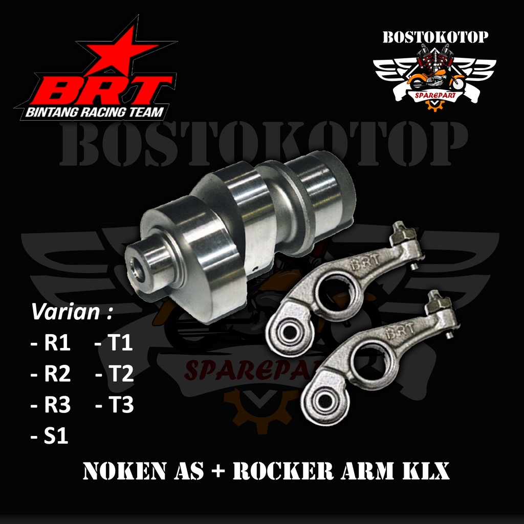 BRT Super Master Cam Noken As Lengkap Temlar Rocker Arm Harian Racing KLX 150 DTracker 150 Tipe R1 R
