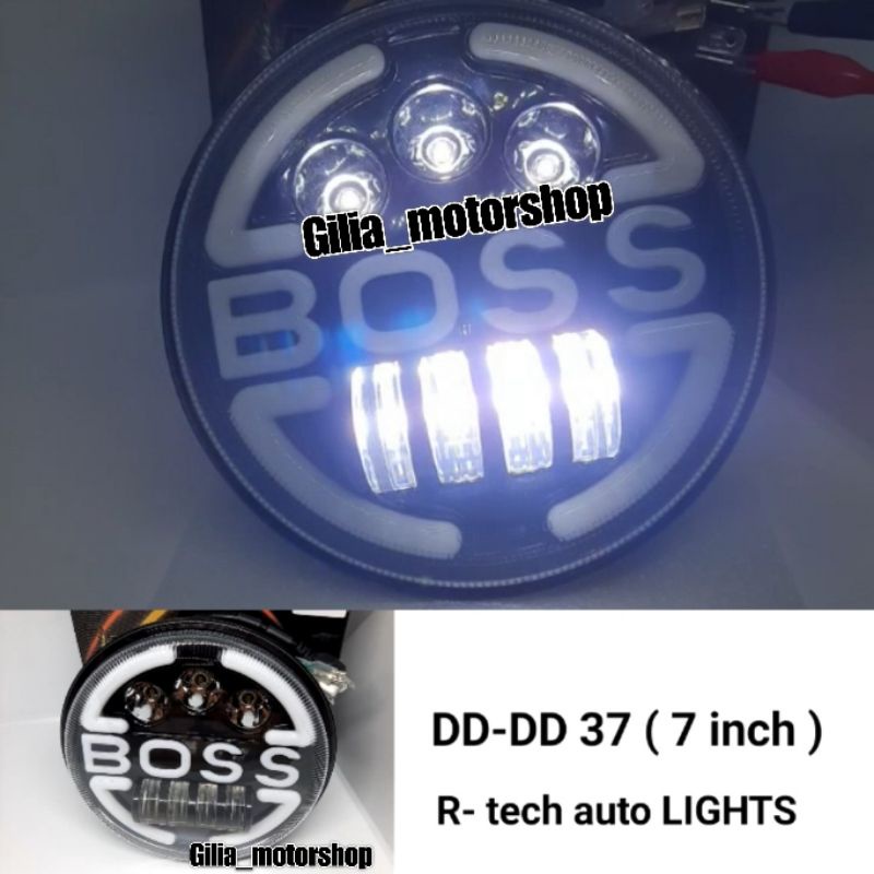 LAMPU DEPAN DAYMAKER 7 INCH R-TECH AUTOLIGHT ORIGINAL NEW SERIES THAILAND IMPORT 12V-80V MOTOR MOBIL