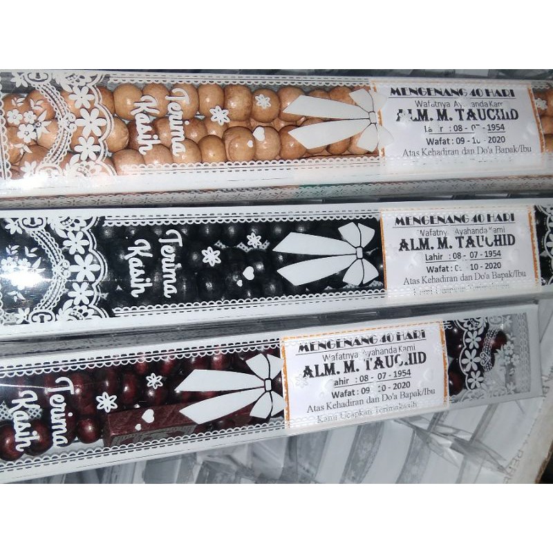 Tasbih Mika Souvenir Pernikahan Khitanan Tahlilan 40 Hari Haji Umrah Kemasan Mika Motif