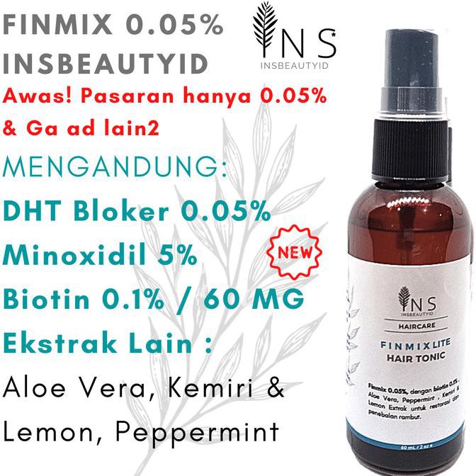 Hair Tonic Finmix Minoxidil Original Insbeautyid Dht Bloker Topical - Finmix 0.05%, Spray