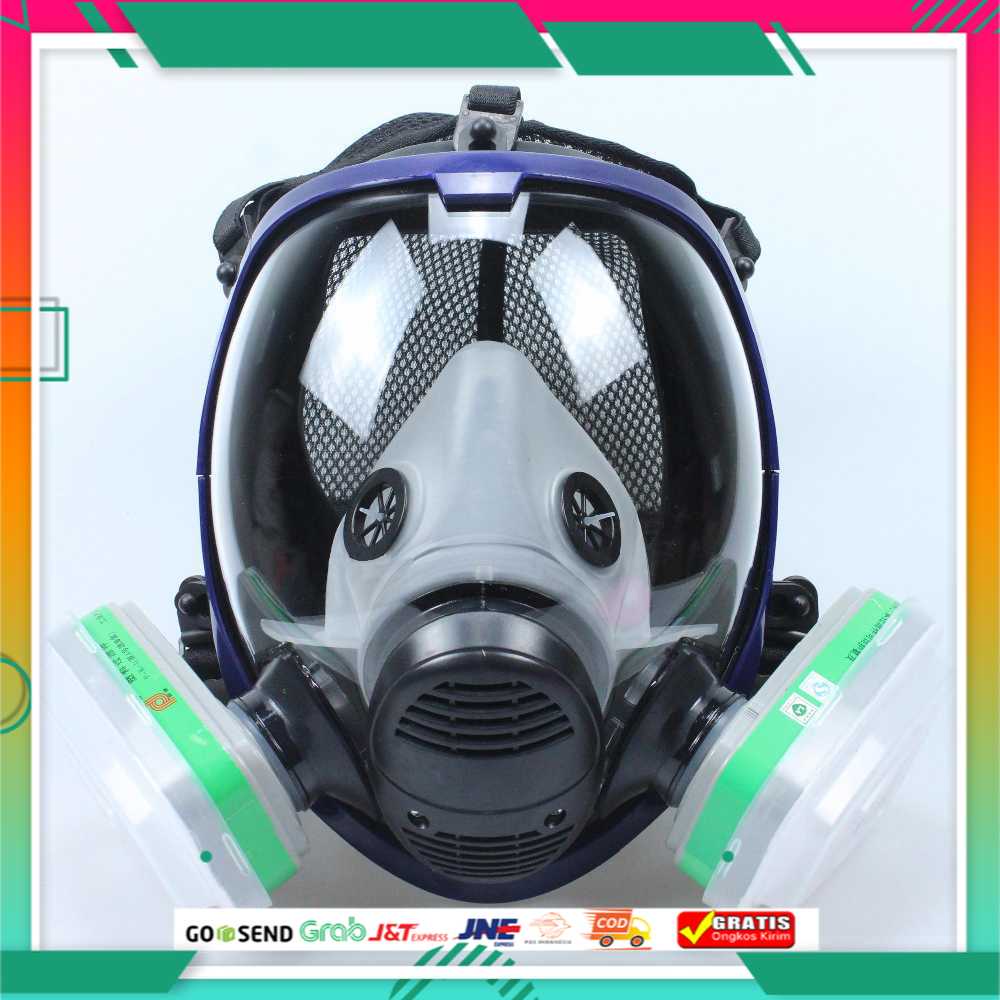Masker Gas Respirator Beracun Amonia Full Face 6004CN