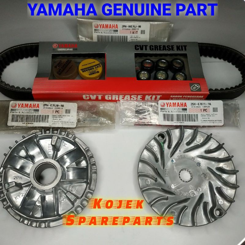 Vanbelt kit Soul GT 125 - Fino fi 125 - X-Ride 125 injeksi - Free Go Original Asli Ori Yamaha