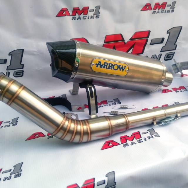 Kenalpot Knalpot Racing Arrow R15 VVA V2 V3 Vixion NVA NVL new old MT15 Byson Xabre 150 Satria F Fu 