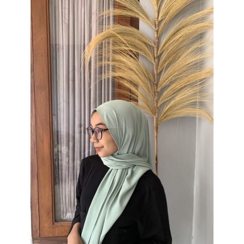 PASHMINA CRINKLE AIRFLOW COTTON SHAWL PREMIUM | PASMINA-Matcha