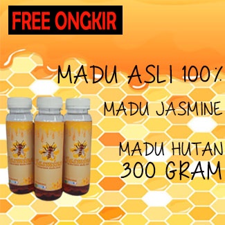 

Madu Jasmine 300gram Madu Asli Hutan Multiflora Nusantara Murni Alami 100% Pure Honey Raw