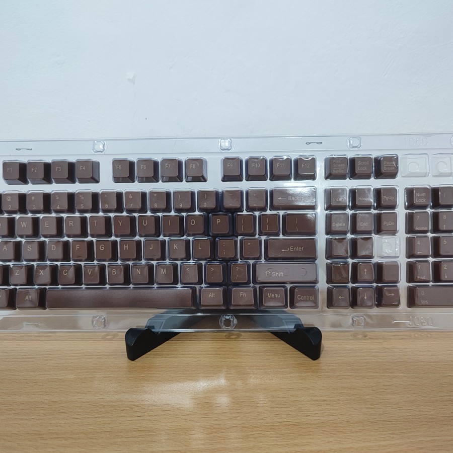 KEYCAPS PBT SINGLE SHOT - YELLOW GREEN DARK &amp; LIGHT CHOCOLATE