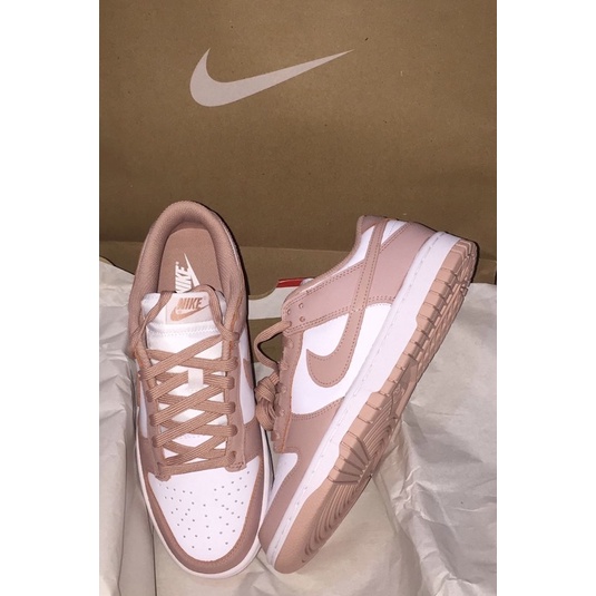 Sepatu Nike Woman Dunk Low White/Rose