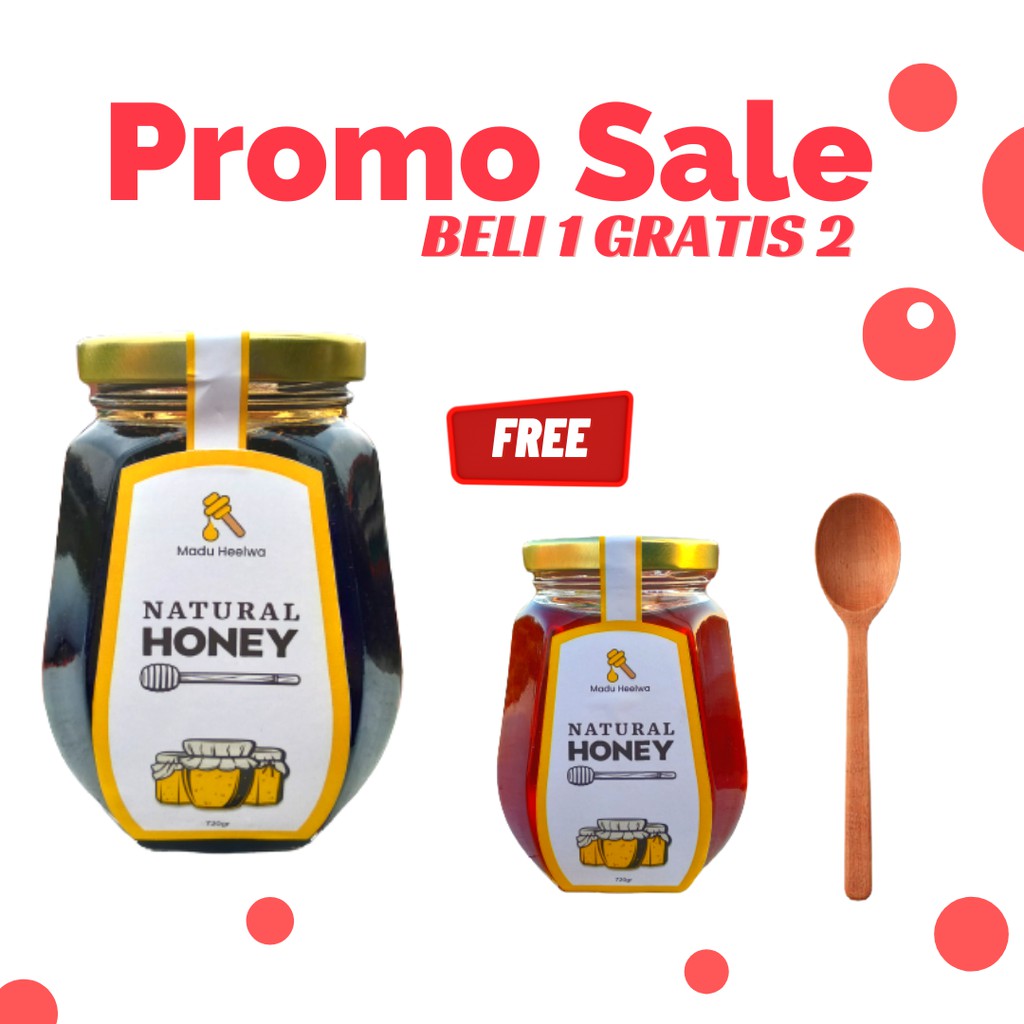 Madu Hitam Pahit Asli 720gr Free 385gr / Madu Helwa 720 gr Free 385 gr Natural Honey