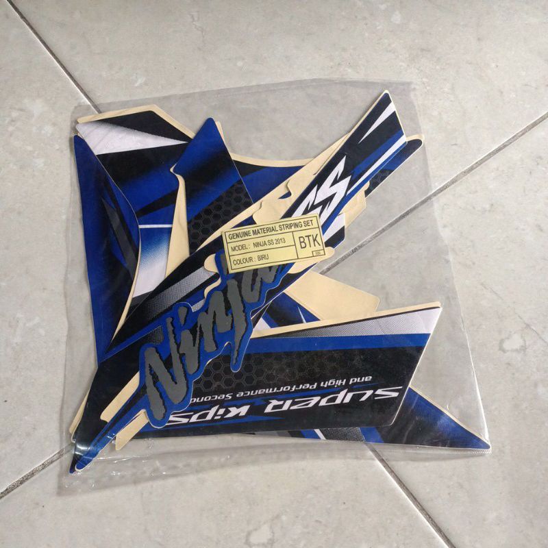 striping stiker les body ninja ss 2013 biru