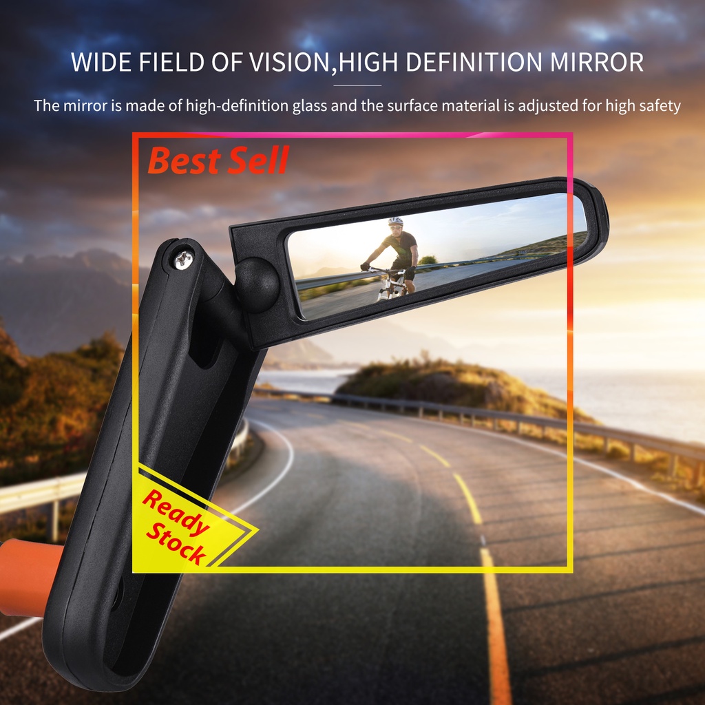 Bike Bar End Mirror Universal Handlebar Bicycle Cycling Rearview Mirror