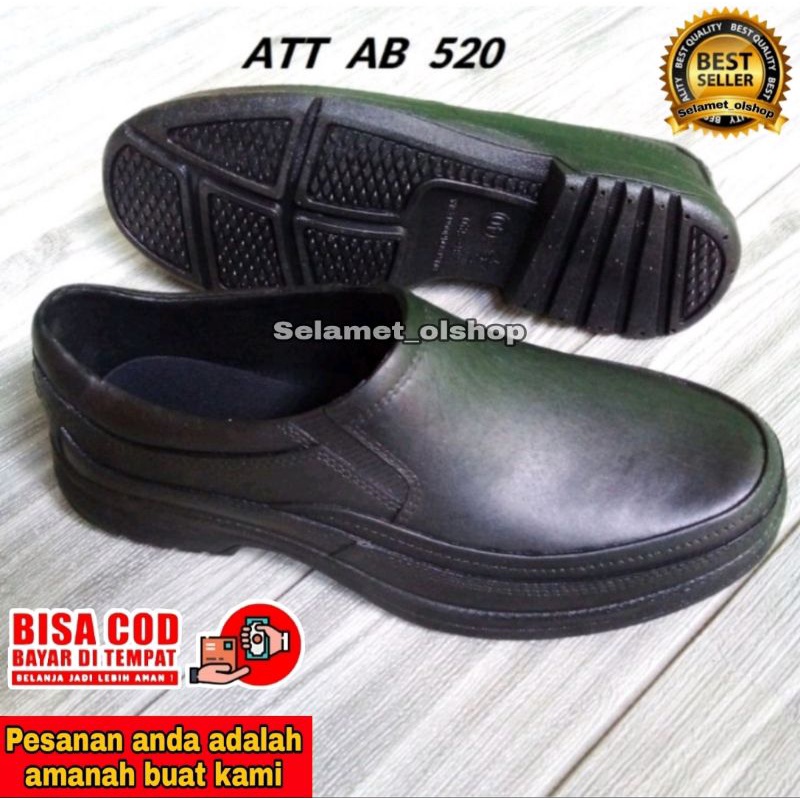 Sepatu Karet Pria ATT/ Sepatu Pantofel Karet Pria ATT AB 520 Hitam