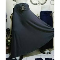 Rok Wanita Jersey Payung Jumbo - Rok Jersey Payung - Rok Panjang Polos