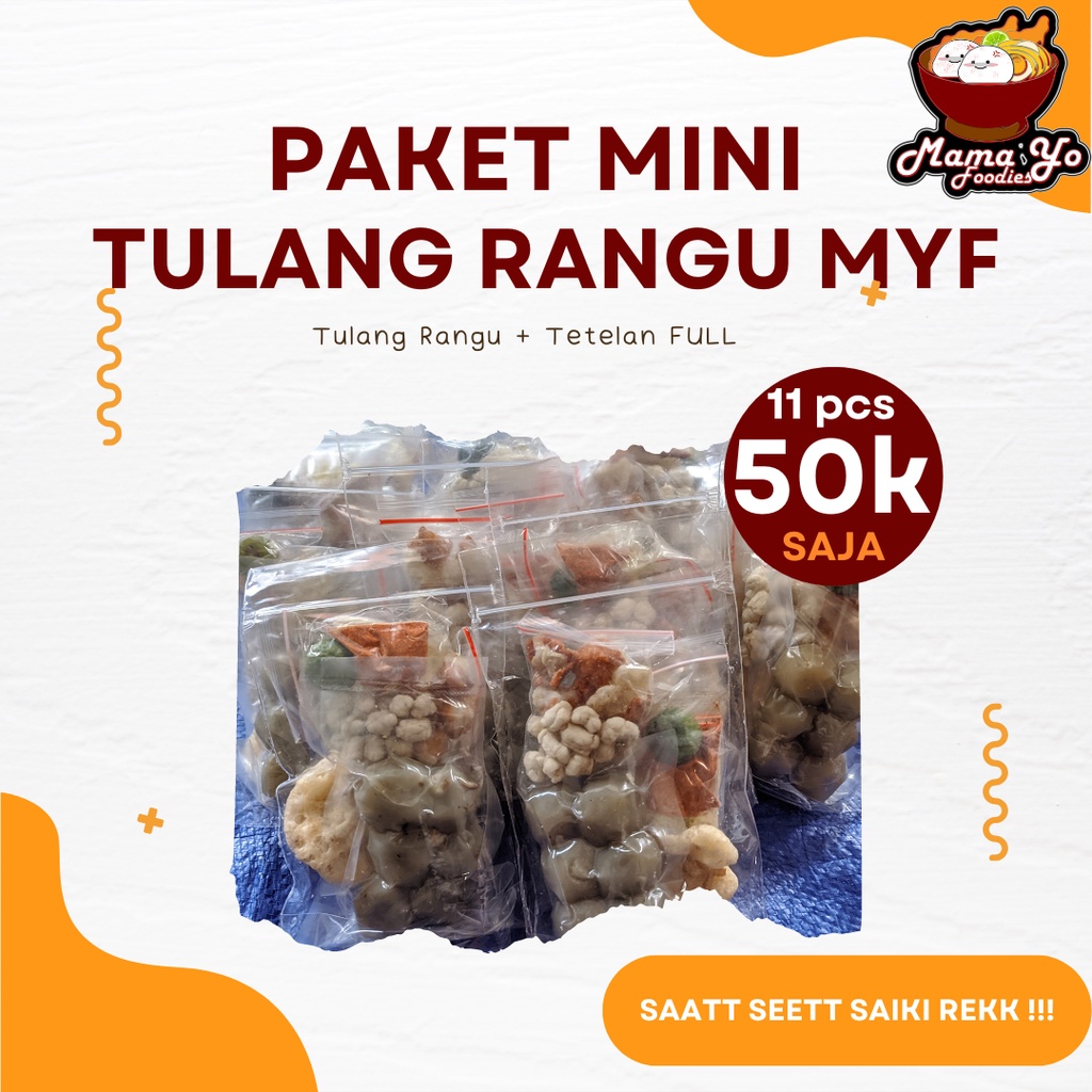 

paket mini murah boci tulang rangu 11pcs