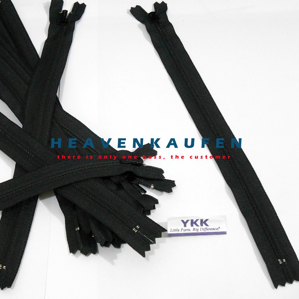 Zipper Resleting YKK 25 cm Hitam Murah